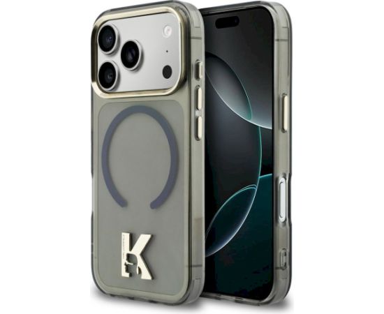 Karl Lagerfeld IML K Head Logo Case Aizsargapvalks priekš iPhone 17 Pro / melns Neoriģinālie Maciņi