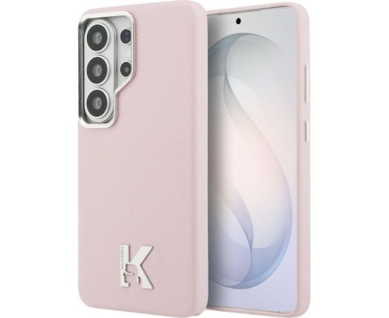 Case Karl Lagerfeld K Metal Logo MagSafe Aizsargapvalks priekš Samsung Galaxy S26 Ultra / rozā Neoriģinālie Maciņi
