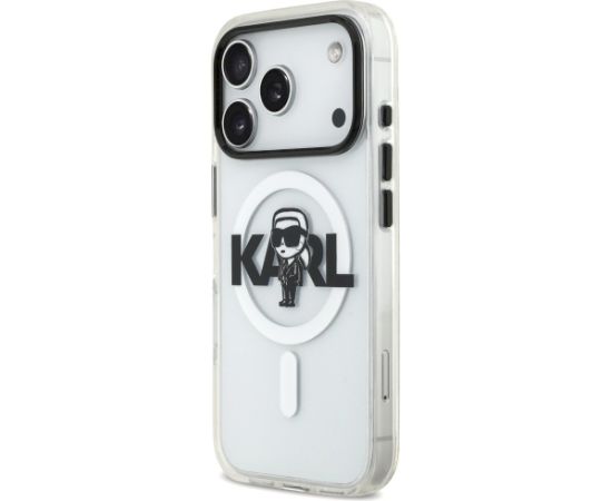 Karl Lagerfeld IML Karl Sketch Logo MagSafe Case Aizsargapvalks priekš iPhone 17 Pro / caurspīdīgs Neoriģinālie Maciņi