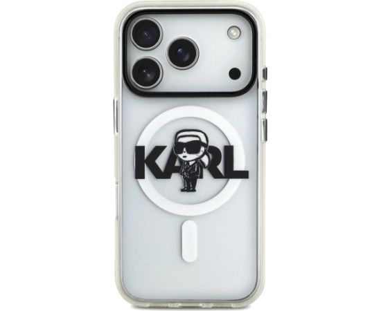 Karl Lagerfeld IML Karl Sketch Logo MagSafe Case Aizsargapvalks priekš iPhone 17 Pro / caurspīdīgs Neoriģinālie Maciņi