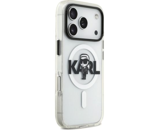 Karl Lagerfeld IML Karl Sketch Logo MagSafe Case Aizsargapvalks priekš iPhone 17 Pro / caurspīdīgs Neoriģinālie Maciņi