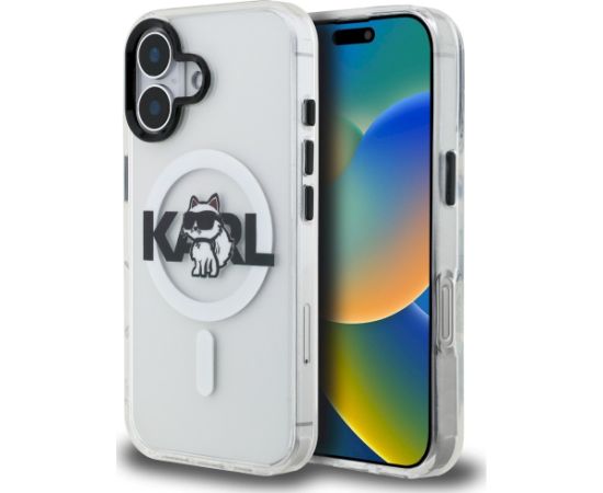 Karl Lagerfeld IML Choupette Sketch Logo MagSafe Case Aizsargapvalks priekš iPhone 17 / caurspīdīgs Neoriģinālie Maciņi