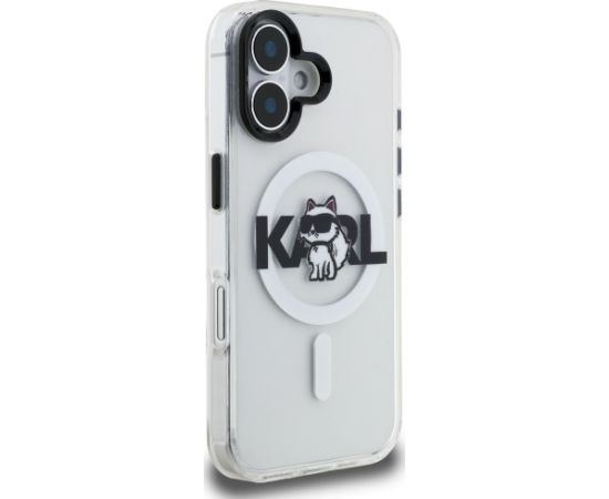 Karl Lagerfeld IML Choupette Sketch Logo MagSafe Case Aizsargapvalks priekš iPhone 17 / caurspīdīgs Neoriģinālie Maciņi