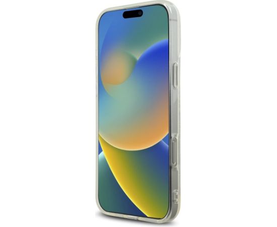 Karl Lagerfeld IML Rhinestones Logo Case Aizsargapvalks priekš iPhone 16 Pro / caurspīdīgs Neoriģinālie Maciņi