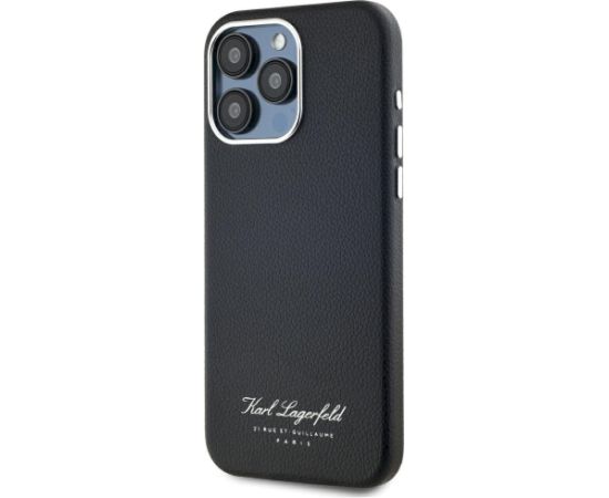 Karl Lagerfeld hotel RSG Aizsargapvalks priekš iPhone 15 Pro / melns Neoriģinālie Maciņi