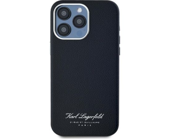Karl Lagerfeld hotel RSG Aizsargapvalks priekš iPhone 15 Pro / melns Neoriģinālie Maciņi