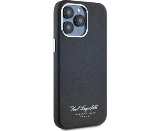 Karl Lagerfeld hotel RSG Aizsargapvalks priekš iPhone 15 Pro / melns Neoriģinālie Maciņi