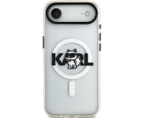 Karl Lagerfeld IML Choupette Sketch Logo MagSafe Case Aizsargapvalks priekš iPhone Air Neoriģinālie Maciņi
