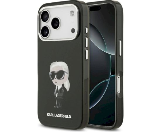 Karl Lagerfeld IML Aquarelle Karl & Logo MagSafe Case Aizsargapvalks priekš iPhone 17 Pro / melns Neoriģinālie Maciņi