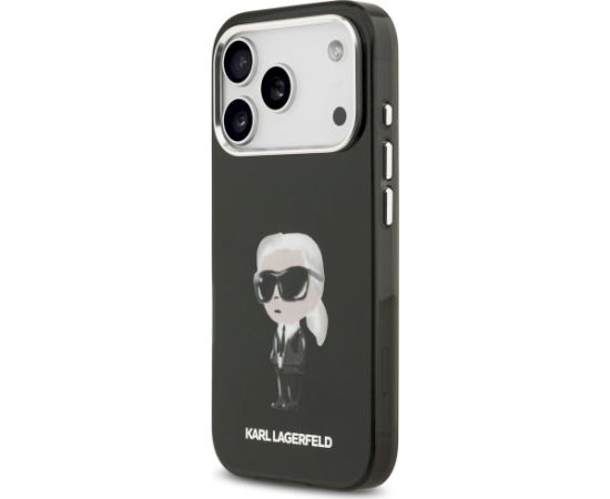 Karl Lagerfeld IML Aquarelle Karl & Logo MagSafe Case Aizsargapvalks priekš iPhone 17 Pro / melns Neoriģinālie Maciņi