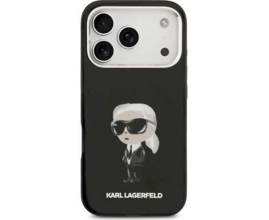 Karl Lagerfeld IML Aquarelle Karl & Logo MagSafe Case Aizsargapvalks priekš iPhone 17 Pro / melns Neoriģinālie Maciņi