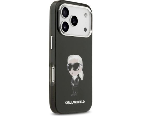 Karl Lagerfeld IML Aquarelle Karl & Logo MagSafe Case Aizsargapvalks priekš iPhone 17 Pro / melns Neoriģinālie Maciņi