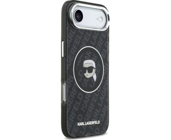 Karl Lagerfeld IML Karl Head Logo MagSafe Case Aizsargapvalks priekš iPhone Air / melns Neoriģinālie Maciņi