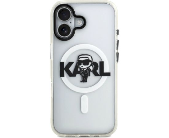 Karl Lagerfeld IML Karl Sketch Logo MagSafe Case Aizsargapvalks priekš iPhone 17 / caurspīdīgs Neoriģinālie Maciņi