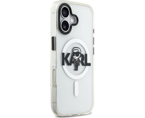 Karl Lagerfeld IML Karl Sketch Logo MagSafe Case Aizsargapvalks priekš iPhone 17 / caurspīdīgs Neoriģinālie Maciņi
