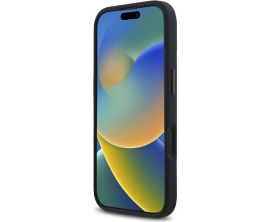 Karl Lagerfeld KLHMP16SSCMKMPCK Silicone Shadow Metal Initial Hardcase Aizsargapvalks priekš iPhone 16 6.1" / melns Neoriģinālie Maciņi