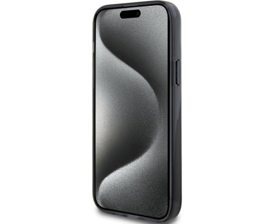 Karl Lagerfeld KLHMP14SHMRSKCK Aizsargapvalks priekš iPhone 14/15/13 6.1" Ring Stand / melns Neoriģinālie Maciņi