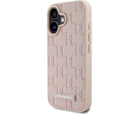 Karl Lagerfeld KLHMP16SPKHPORPP Hot Stamp Magsafe Aizsargapvalks priekš iPhone 16 6.1" / rozā Neoriģinālie Maciņi