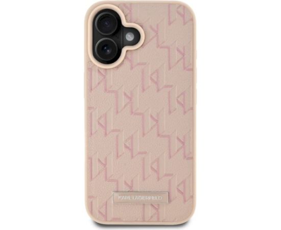 Karl Lagerfeld KLHMP16SPKHPORPP Hot Stamp Magsafe Aizsargapvalks priekš iPhone 16 6.1" / rozā Neoriģinālie Maciņi