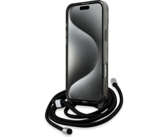 Karl Lagerfeld KLHMP16XHCKCKLCK IML Crossbody Monogram Karl Aizsargapvalks priekš iPhone 16 Pro Max 6.9" / melns Neoriģinālie Maciņi