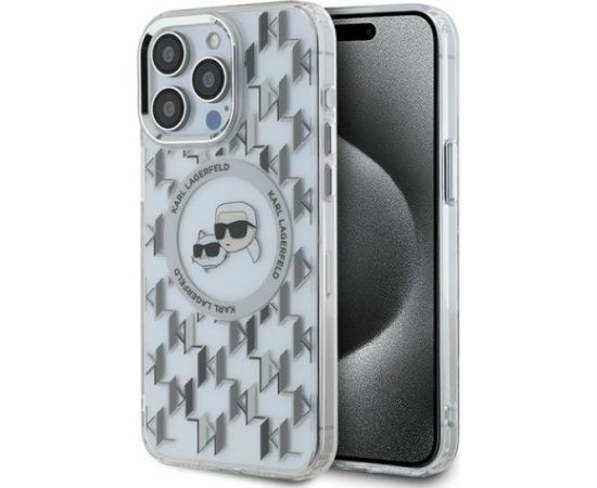 Karl Lagerfeld KLHMP15XHMCKMHT IML Monogram Karl&Cho Aizsargapvalks priekš iPhone 15 Pro Max 6.7" / caurspīdīgs Neoriģinālie Maciņi