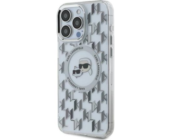 Karl Lagerfeld KLHMP15XHMCKMHT IML Monogram Karl&Cho Aizsargapvalks priekš iPhone 15 Pro Max 6.7" / caurspīdīgs Neoriģinālie Maciņi