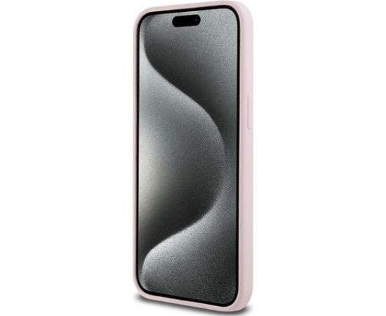Karl Lagerfeld KLHMP15XSCMKCRHP Silicone Karl & Choupette Aizsargapvalks priekš iPhone 15 Pro Max 6.7" / rozā Neoriģinālie Maciņi