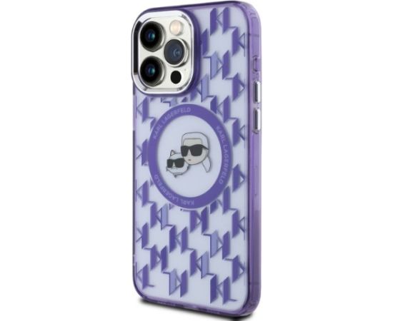 Karl Lagerfeld KLHMP15LHMCKMHU Aizsargapvalks priekš iPhone 15 Pro 6.1" / violets Neoriģinālie Maciņi