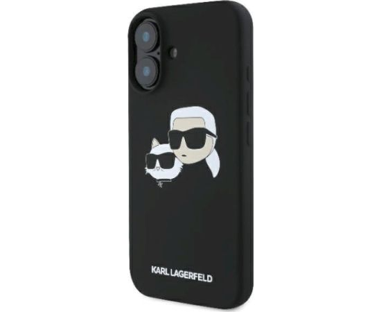 Karl Lagerfeld KLHMP16SSKCHPPLK Aizsargapvalks priekš iPhone 16 6.1" / melns Neoriģinālie Maciņi
