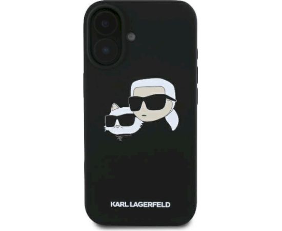 Karl Lagerfeld KLHMP16SSKCHPPLK Aizsargapvalks priekš iPhone 16 6.1" / melns Neoriģinālie Maciņi
