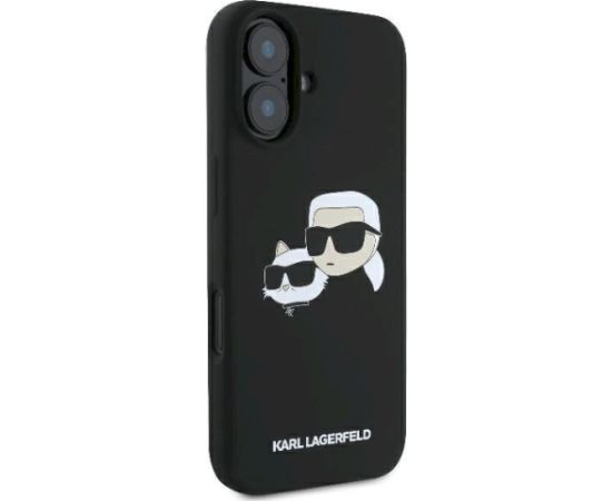 Karl Lagerfeld KLHMP16SSKCHPPLK Aizsargapvalks priekš iPhone 16 6.1" / melns Neoriģinālie Maciņi
