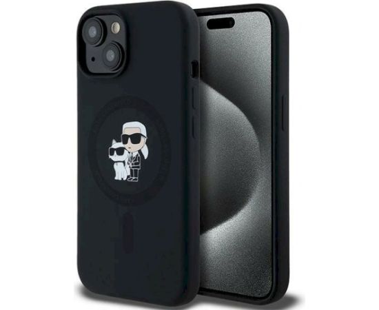 Karl Lagerfeld KLHMP15MSCMKCRHK Aizsargapvalks priekš iPhone 15 Plus / 14 Plus 6.7" / melns Neoriģinālie Maciņi