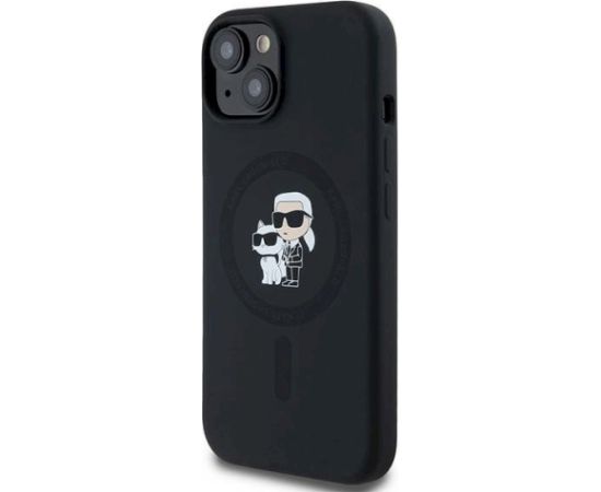 Karl Lagerfeld KLHMP15MSCMKCRHK Aizsargapvalks priekš iPhone 15 Plus / 14 Plus 6.7" / melns Neoriģinālie Maciņi