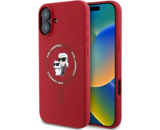 Karl Lagerfeld KLHMP16SSCMKCRHR Aizsargapvalks priekš iPhone 16 6.1" / sarkans Neoriģinālie Maciņi