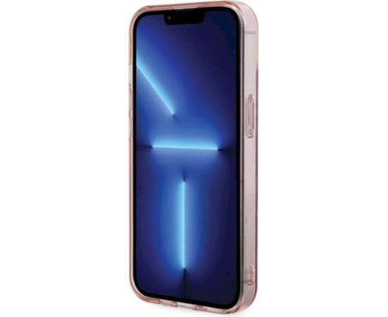 Karl Lagerfeld KLHMP15SHFCCNOP Hardcase IML Choupette MagSafe Aizsargapvalks priekš iPhone 15/14/13 6.1" / rozā Neoriģinālie Maciņi