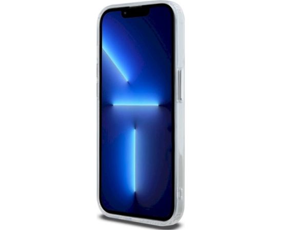 Karl Lagerfeld KLHMP14XHLSKCH Hardcase IML Metal Karl & Choupette Aizsargapvalks priekš iPhone 14 Pro Max 6.7" / balts Neoriģinālie Maciņi