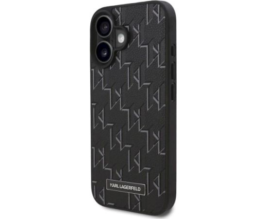 Karl Lagerfeld KLHMP16MPKHPORPK Hardcase Hot Stamp MagSafe Aizsargapvalks priekš iPhone 16 Plus 6.7" / melns Neoriģinālie Maciņi