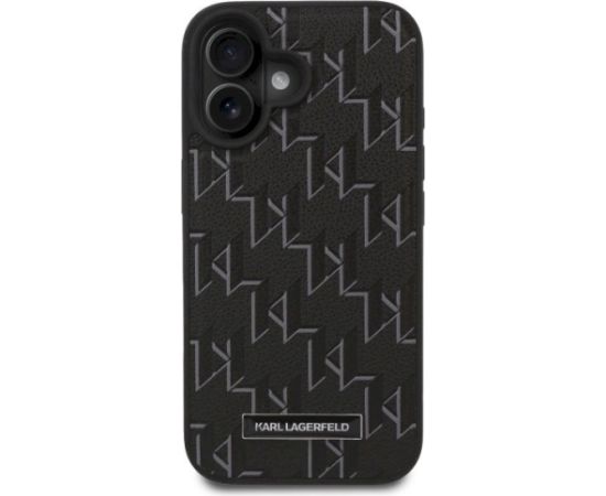 Karl Lagerfeld KLHMP16MPKHPORPK Hardcase Hot Stamp MagSafe Aizsargapvalks priekš iPhone 16 Plus 6.7" / melns Neoriģinālie Maciņi