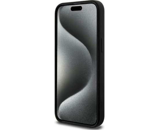 Karl Lagerfeld KLHMP15LSCHPPLK Hardcase Silicone Choupette Head MagSa Aizsargapvalks priekš iPhone 15 Pro 6.1" / melns Neoriģinālie Maciņi