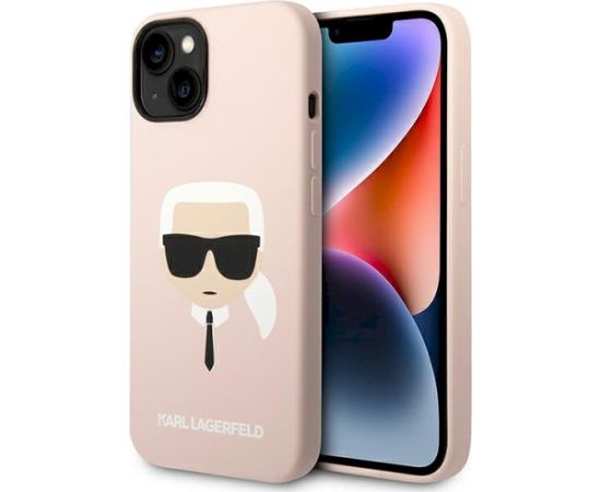 Karl Lagerfeld KLHMP14MSLKHLP Aizsargapvalks priekš iPhone 14 Plus / 15 Plus 6,7" / jght pink Neoriģinālie Maciņi