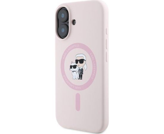 Karl Lagerfeld KLHMP16MSCMKCRHP Aizsargapvalks priekš iPhone 16 Plus 6.7" / rozā Neoriģinālie Maciņi