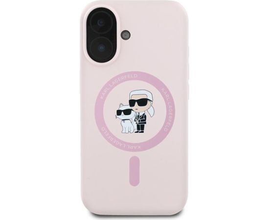 Karl Lagerfeld KLHMP16MSCMKCRHP Aizsargapvalks priekš iPhone 16 Plus 6.7" / rozā Neoriģinālie Maciņi