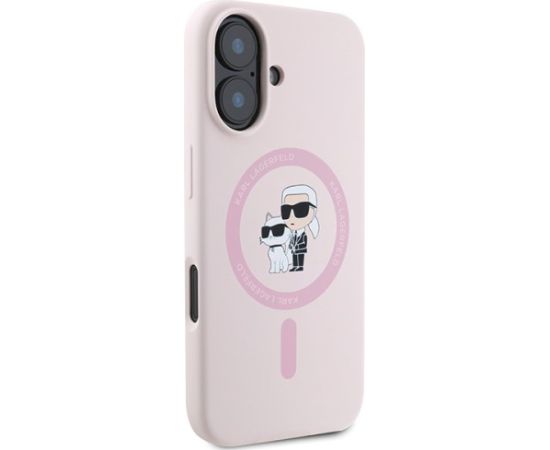 Karl Lagerfeld KLHMP16MSCMKCRHP Aizsargapvalks priekš iPhone 16 Plus 6.7" / rozā Neoriģinālie Maciņi