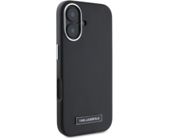 Karl Lagerfeld KLHMP16SPGMSRPK Hardcase FW Metal Plate MagSafe Aizsargapvalks priekš iPhone 16 6.1" / melns Neoriģinālie Maciņi