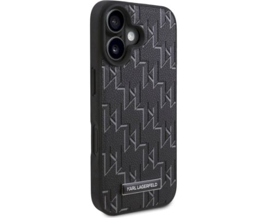 Karl Lagerfeld KLHMP16SPKHPORPK Hot Stamp Magsafe Aizsargapvalks priekš iPhone 16 6.1" / melns Neoriģinālie Maciņi