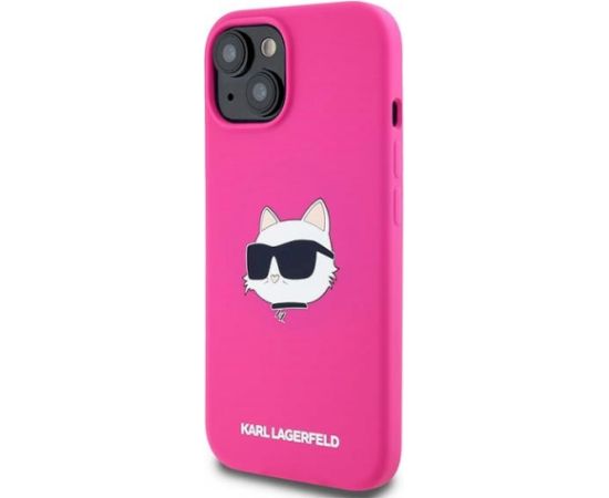 Karl Lagerfeld KLHMP15MSCHPPLF Aizsargapvalks priekš iPhone 15 Plus / 14 Plus 6.7" / fuksīna Neoriģinālie Maciņi
