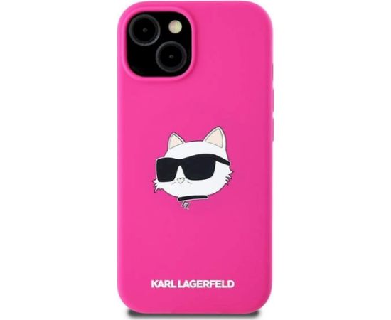 Karl Lagerfeld KLHMP15MSCHPPLF Aizsargapvalks priekš iPhone 15 Plus / 14 Plus 6.7" / fuksīna Neoriģinālie Maciņi