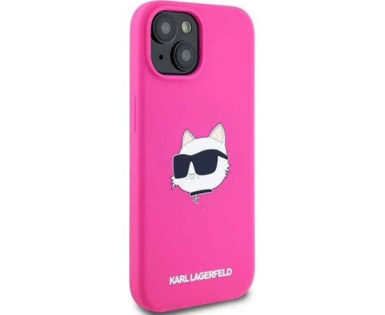 Karl Lagerfeld KLHMP15MSCHPPLF Aizsargapvalks priekš iPhone 15 Plus / 14 Plus 6.7" / fuksīna Neoriģinālie Maciņi