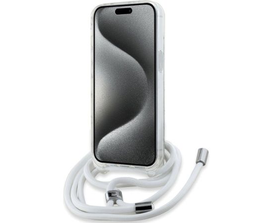 Karl Lagerfeld KLHMP14SHCCHNT Hardcase IML Choupette Head & Cord Aizsargapvalks priekš iPhone 14/13/15 6.1" / caurspīdīgs Neoriģinālie Maciņi