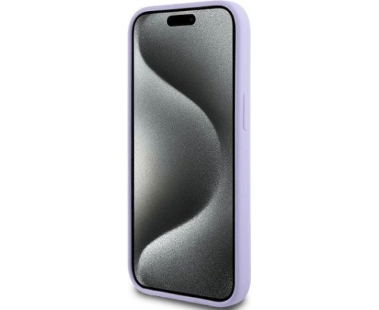 Karl Lagerfeld KLHMP15SSCMKCRHU Silicone Karl&Choupette Heads Ring Aizsargapvalks priekš iPhone 15 6.1" / violets Neoriģinālie Maciņi